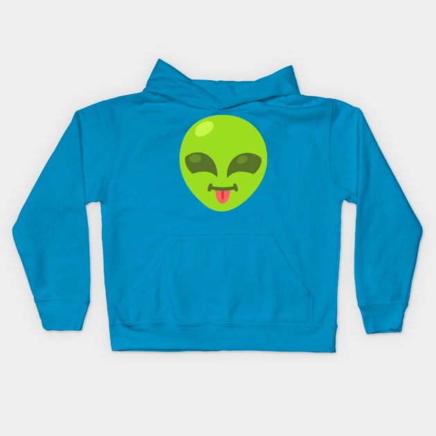 Alien Raspberry Kids Hoodie by alienappstore